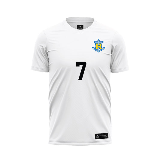Rollins - NCAA Men's Soccer : Justin Nelson - White Soccer Jersey-0