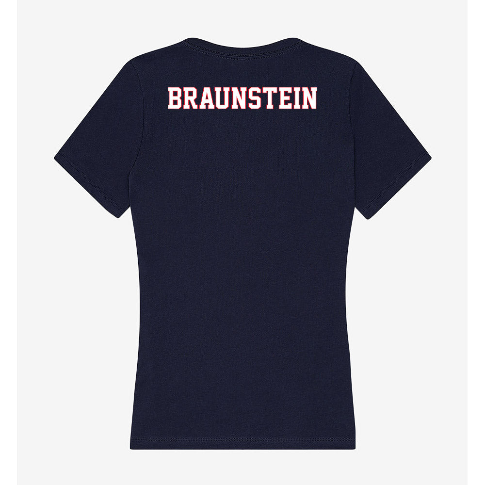 UConn - NCAA Women's Track & Field : Mackenzie Braunstein - Women's V-Neck T-Shirt-1