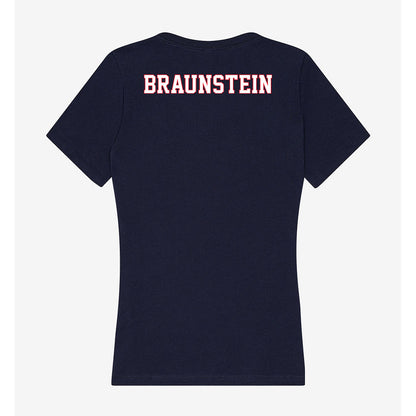 UConn - NCAA Women's Track & Field : Mackenzie Braunstein - Women's V-Neck T-Shirt-1