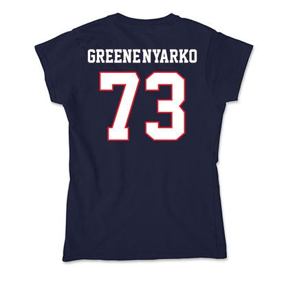 UConn - NCAA Football : Raphael Greene-Nyarko - Soft Style Women’s T-Shirt-1