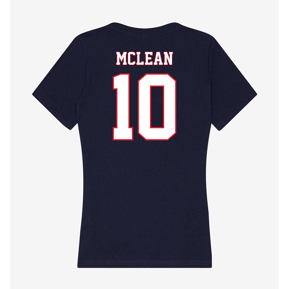 UConn - NCAA Women's Ice Hockey : Callie McLean - Women's V-Neck T-Shirt-1