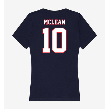 UConn - NCAA Women's Ice Hockey : Callie McLean - Women's V-Neck T-Shirt-1