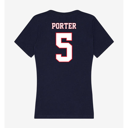 UConn - NCAA Football : Shamar Porter - Women's V-Neck T-Shirt-1