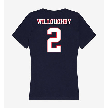 UConn - NCAA Football : Jediyah Willoughby - Women's V-Neck T-Shirt-1