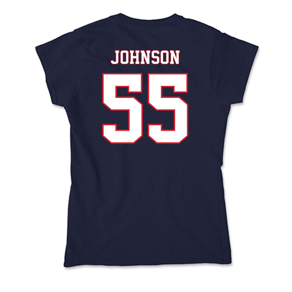 UConn - NCAA Football : Fred Johnson - Soft Style Women’s T-Shirt-1