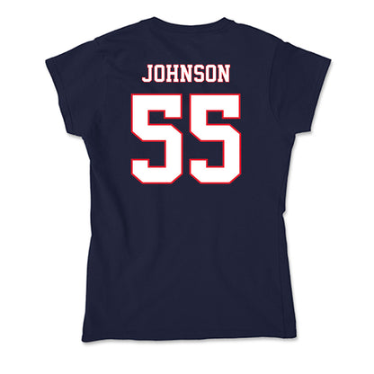 UConn - NCAA Football : Fred Johnson - Soft Style Women’s T-Shirt-1
