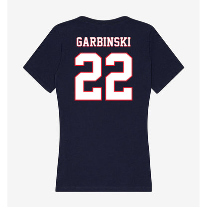 UConn - NCAA Baseball : Garret Garbinski - Women's V-Neck T-Shirt-1