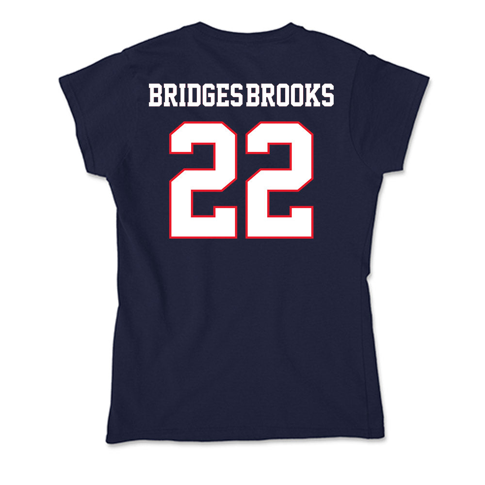 UConn - NCAA Football : Axavier Bridges-Brooks - Soft Style Women’s T-Shirt-1