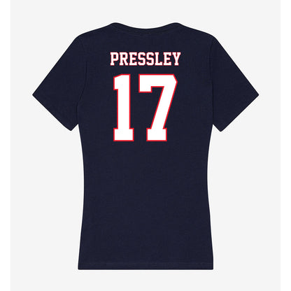 UConn - NCAA Football : Shamar Pressley - Women's V-Neck T-Shirt-1