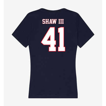 UConn - NCAA Baseball : Gregory Shaw III - Women's V-Neck T-Shirt-1