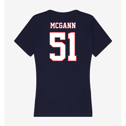 UConn - NCAA Football : Joe McGann - Women's V-Neck T-Shirt-1