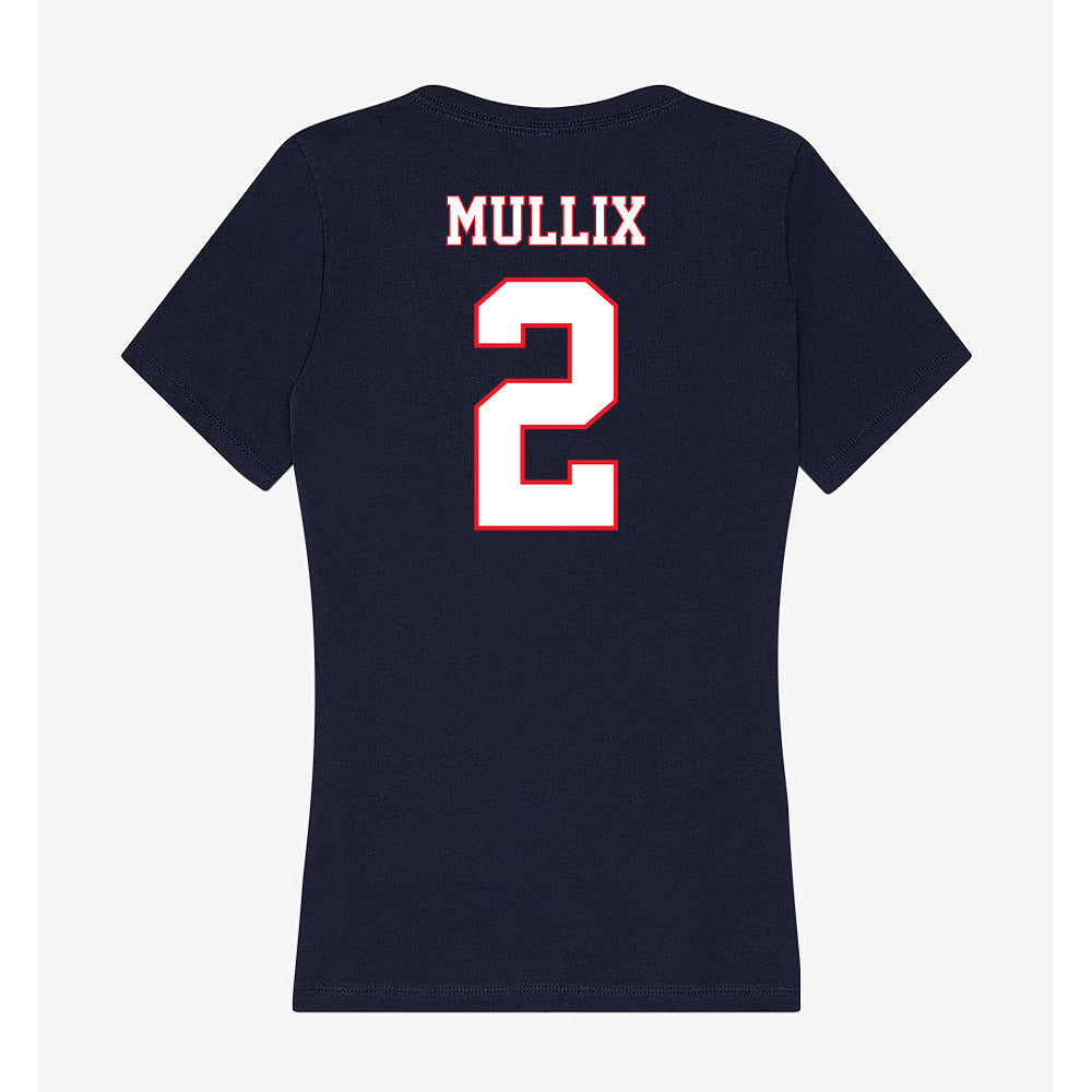 UConn - NCAA Football : Tahjae Mullix - Women's V-Neck T-Shirt-1