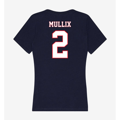 UConn - NCAA Football : Tahjae Mullix - Women's V-Neck T-Shirt-1