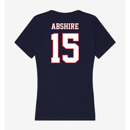 UConn - NCAA Football : Cam Abshire - Women's V-Neck T-Shirt-1