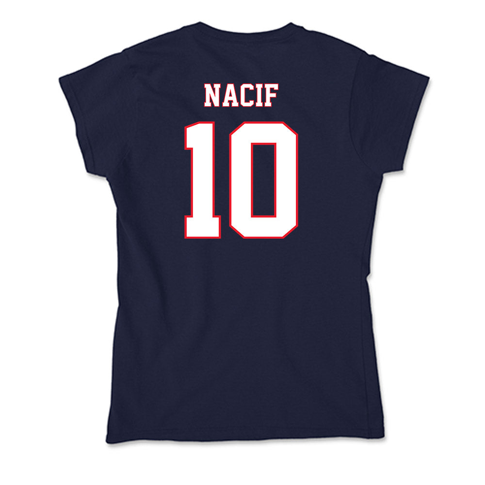 UConn - NCAA Men's Soccer : Rashid Nacif - Soft Style Women’s T-Shirt-1