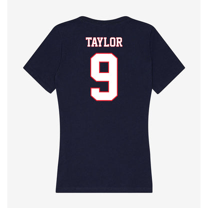UConn - NCAA Baseball : Chase Taylor - Women's V-Neck T-Shirt-1