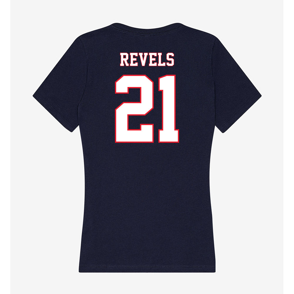 UConn - NCAA Football : Tracy Revels - Women's V-Neck T-Shirt-1