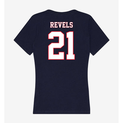 UConn - NCAA Football : Tracy Revels - Women's V-Neck T-Shirt-1