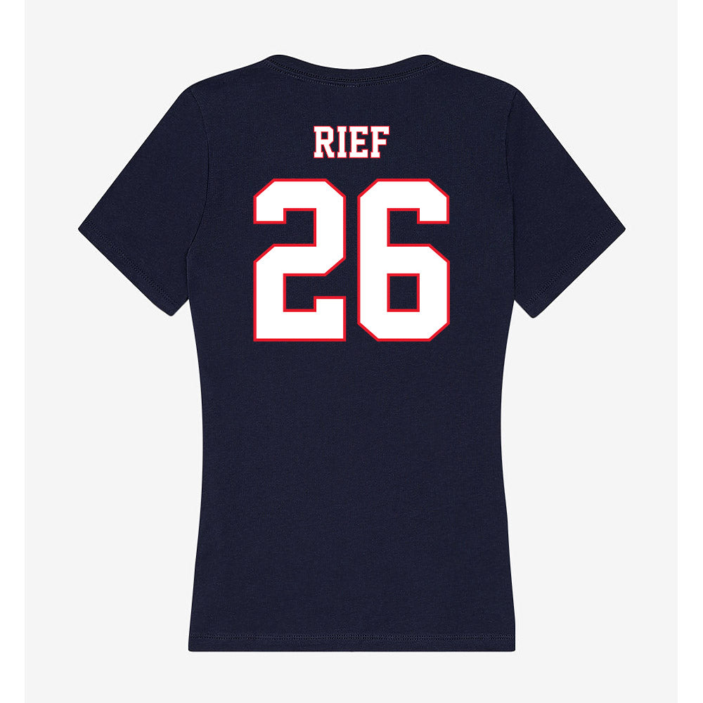 UConn - NCAA Football : Soren Rief - Women's V-Neck T-Shirt-1