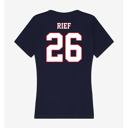 UConn - NCAA Football : Soren Rief - Women's V-Neck T-Shirt-1