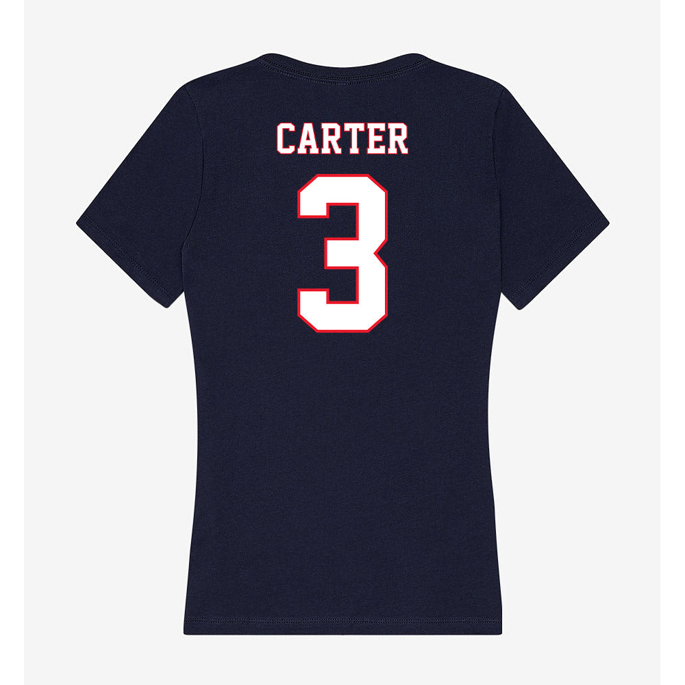 UConn - NCAA Football : Esean Carter - Women's V-Neck T-Shirt-1