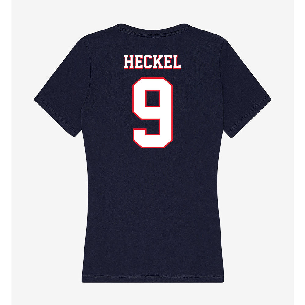 UConn - NCAA Women's Basketball : Kayleigh Heckel - Women's V-Neck T-Shirt-1