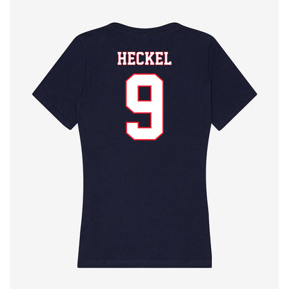 UConn - NCAA Women's Basketball : Kayleigh Heckel - Women's V-Neck T-Shirt-1
