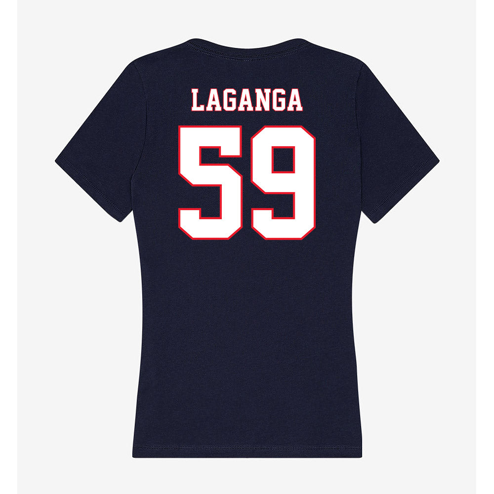 UConn - NCAA Football : David LaGanga - Women's V-Neck T-Shirt-1
