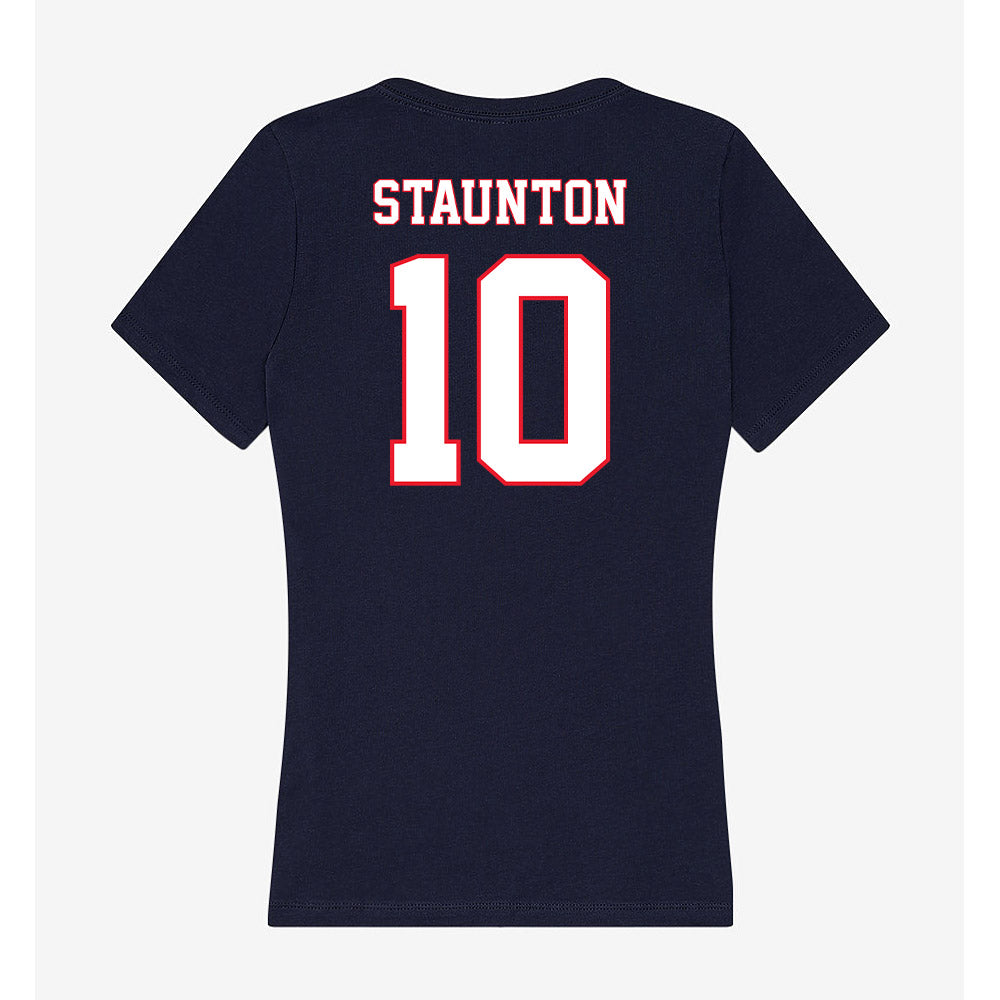 UConn - NCAA Women's Soccer : Maeve Staunton - Women's V-Neck T-Shirt-1