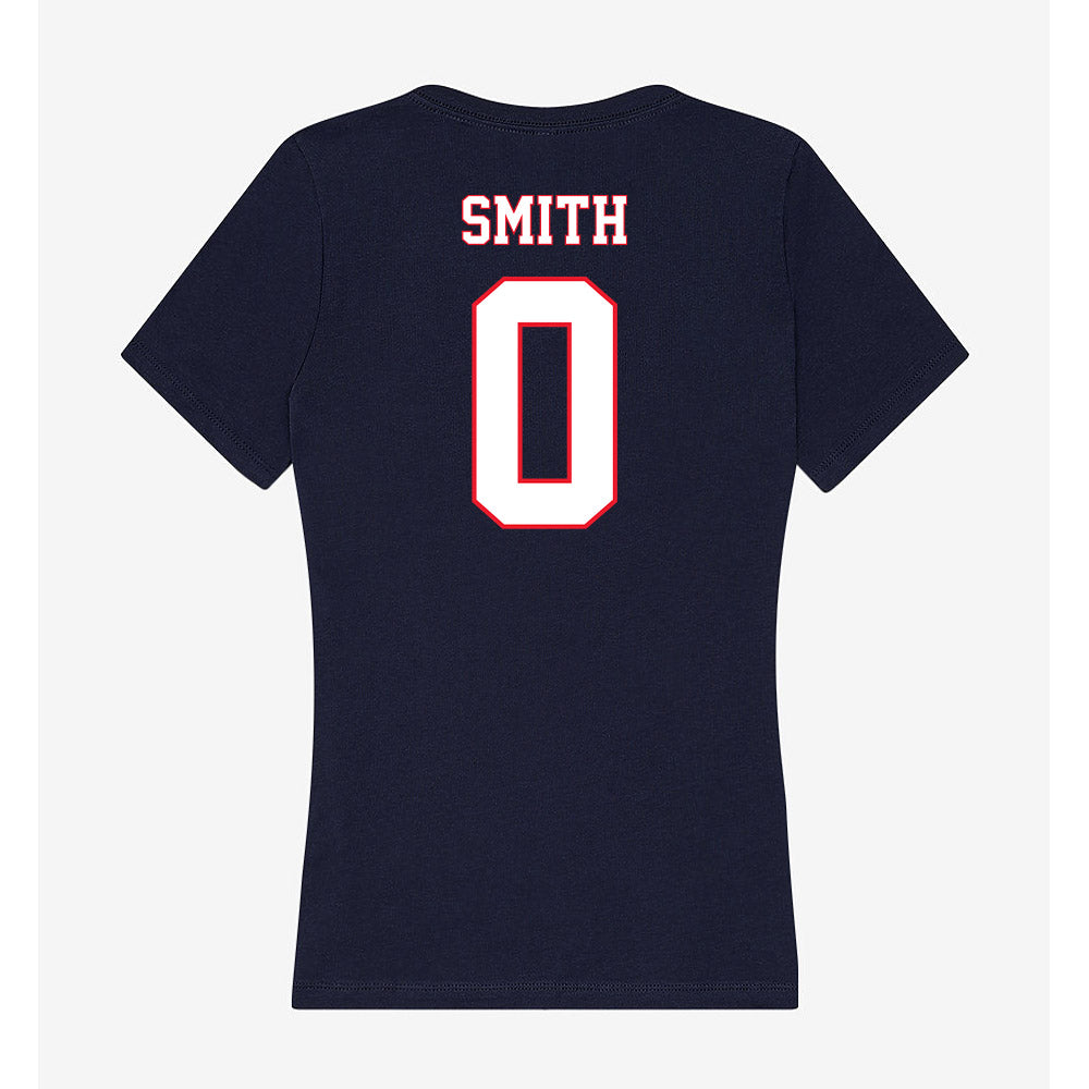 UConn - NCAA Men's Basketball : Malachi Smith - Women's V-Neck T-Shirt-1