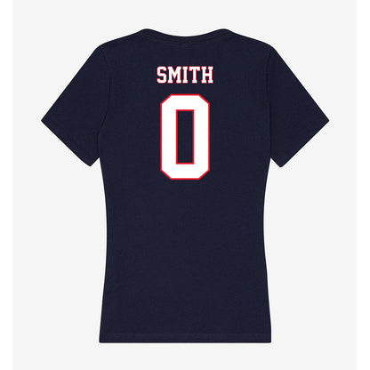 UConn - NCAA Men's Basketball : Malachi Smith - Women's V-Neck T-Shirt-1