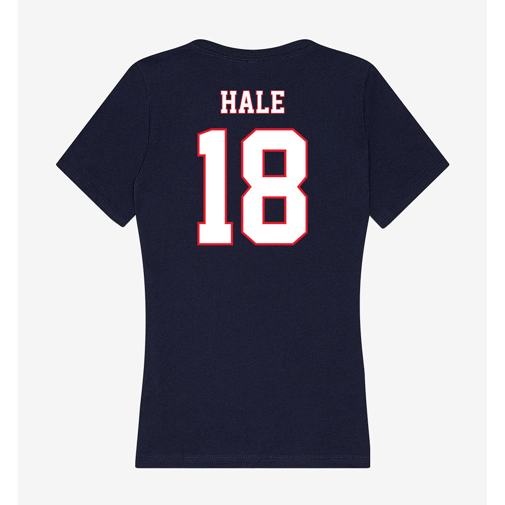 UConn - NCAA Baseball : Charlie Hale - Women's V-Neck T-Shirt-1