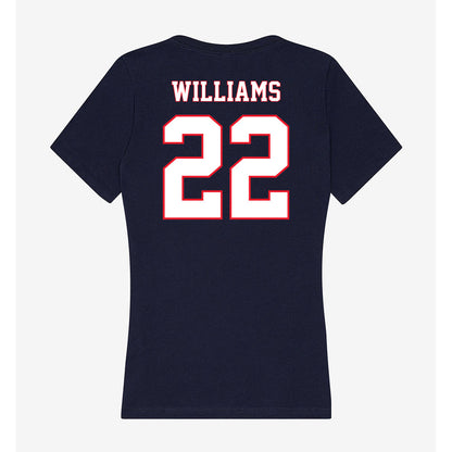 UConn - NCAA Women's Basketball : Serah Williams - Women's V-Neck T-Shirt-1