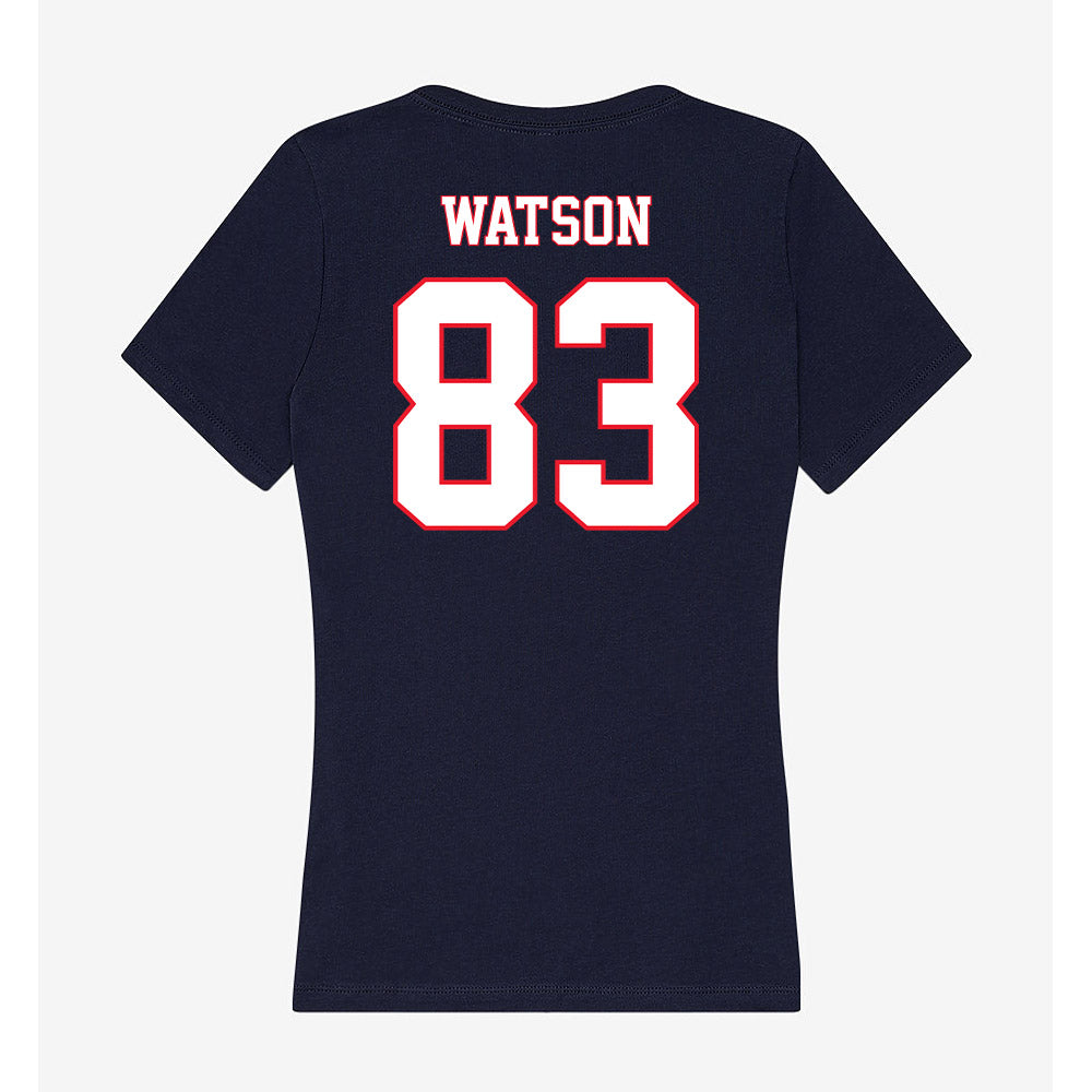 UConn - NCAA Football : Xavier Watson - Women's V-Neck T-Shirt-1