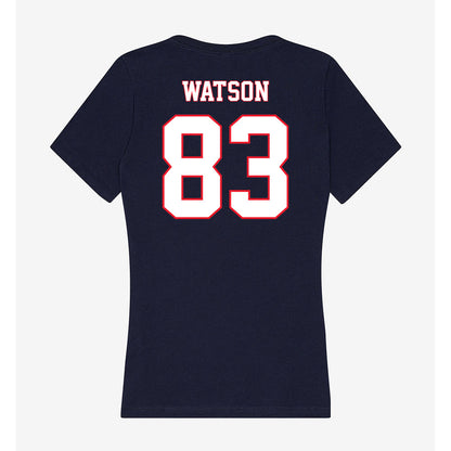 UConn - NCAA Football : Xavier Watson - Women's V-Neck T-Shirt-1
