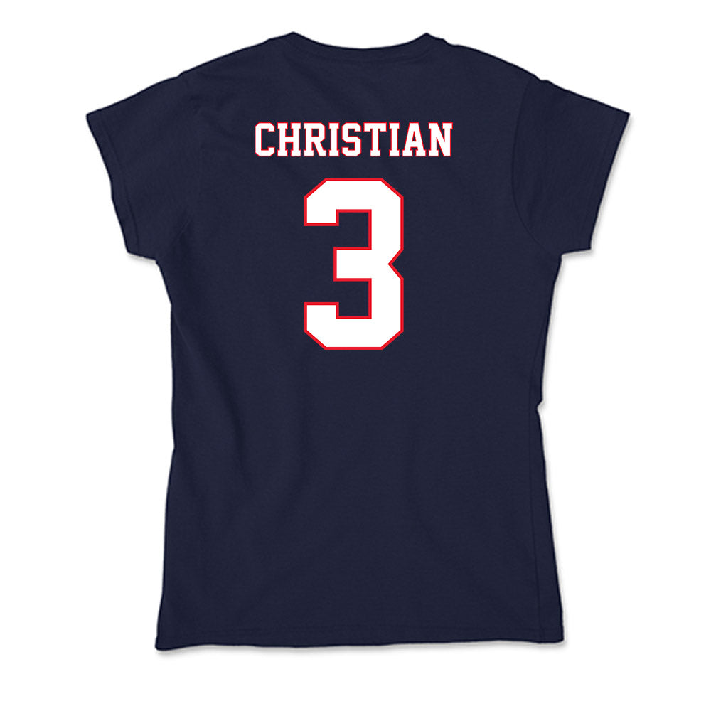 UConn - NCAA Football : Kenji Christian - Soft Style Women’s T-Shirt-1