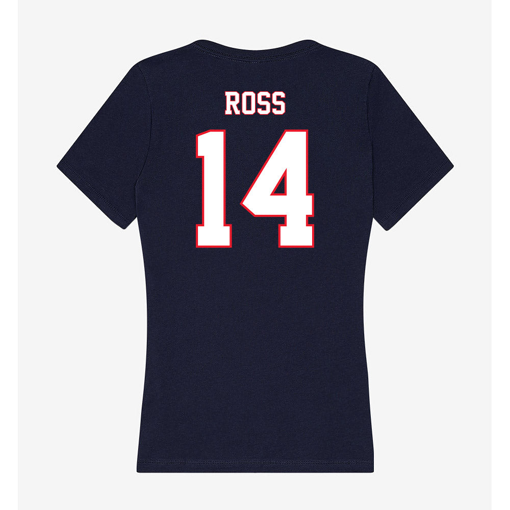 UConn - NCAA Football : Emanuel Ross - Women's V-Neck T-Shirt-1