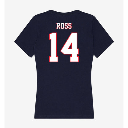 UConn - NCAA Football : Emanuel Ross - Women's V-Neck T-Shirt-1