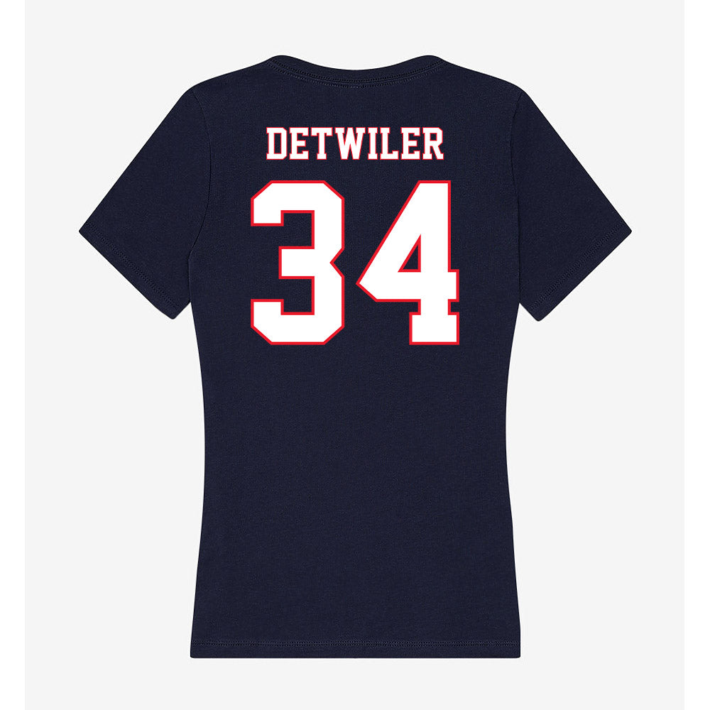 UConn - NCAA Baseball : Bryce Detwiler - Women's V-Neck T-Shirt-1