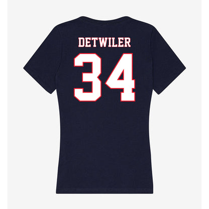 UConn - NCAA Baseball : Bryce Detwiler - Women's V-Neck T-Shirt-1