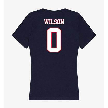 UConn - NCAA Football : Flash Wilson - Women's V-Neck T-Shirt-1