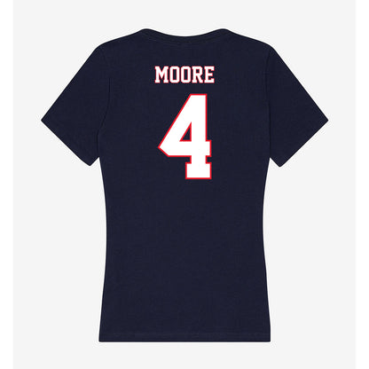 UConn - NCAA Football : Braedyn Moore - Women's V-Neck T-Shirt-1