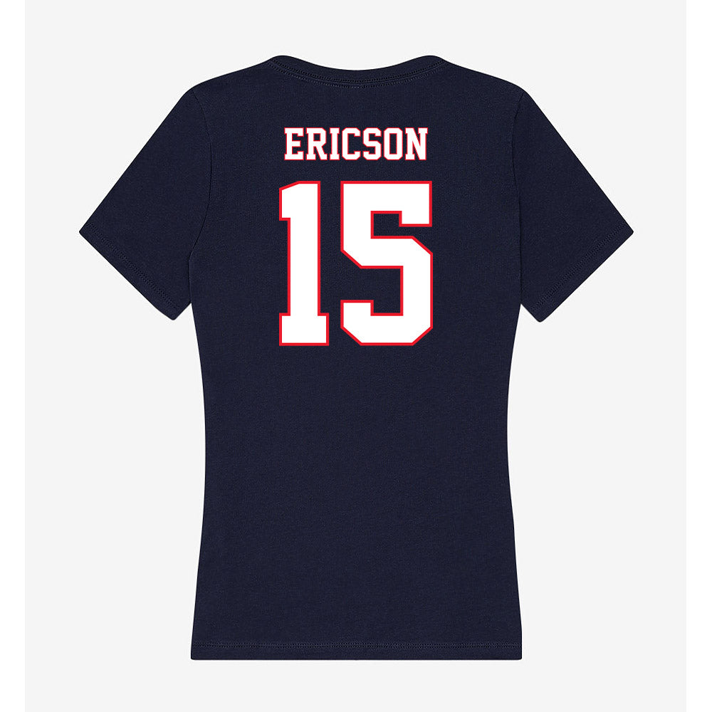 UConn - NCAA Baseball : Brady Ericson - Women's V-Neck T-Shirt-1
