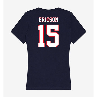 UConn - NCAA Baseball : Brady Ericson - Women's V-Neck T-Shirt-1