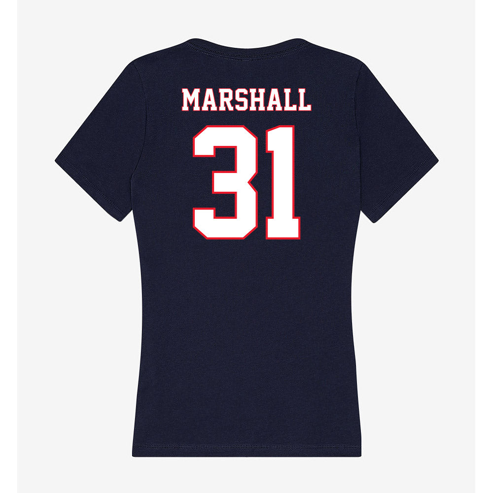 UConn - NCAA Baseball : Jackson Marshall - Women's V-Neck T-Shirt-1