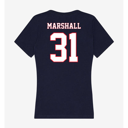 UConn - NCAA Baseball : Jackson Marshall - Women's V-Neck T-Shirt-1
