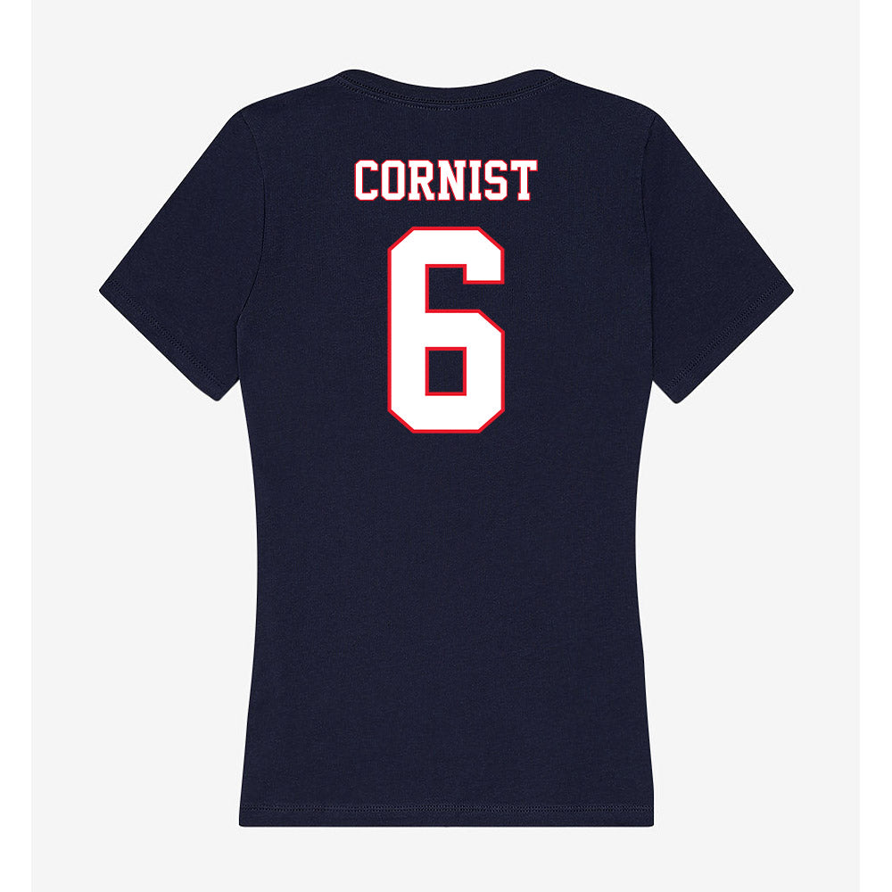 UConn - NCAA Football : Trey Cornist - Women's V-Neck T-Shirt-1
