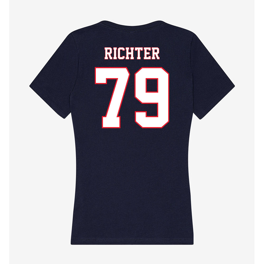 UConn - NCAA Football : Christian Richter - Women's V-Neck T-Shirt-1