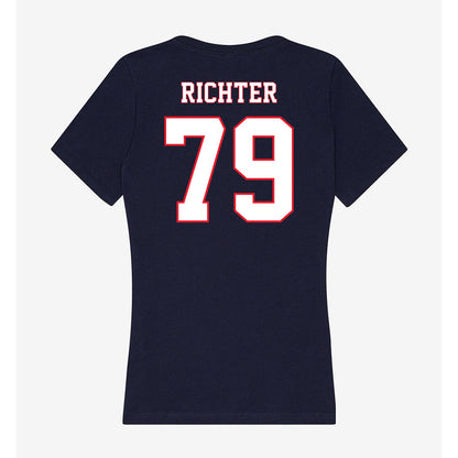 UConn - NCAA Football : Christian Richter - Women's V-Neck T-Shirt-1