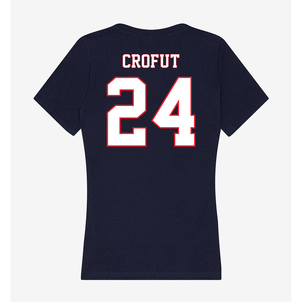 UConn - NCAA Football : Tashi Crofut - Women's V-Neck T-Shirt-1
